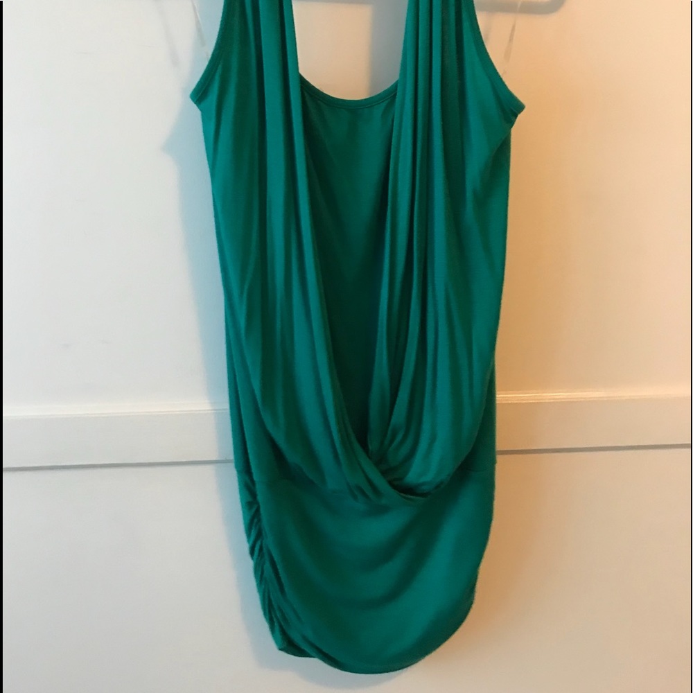 Green, tight fit, mini tank dress or top!